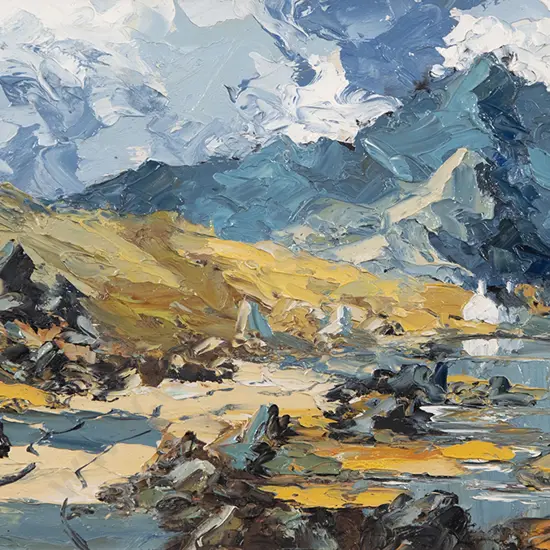 Charles Wyatt Warren - Snowdon from Drws-y-coed