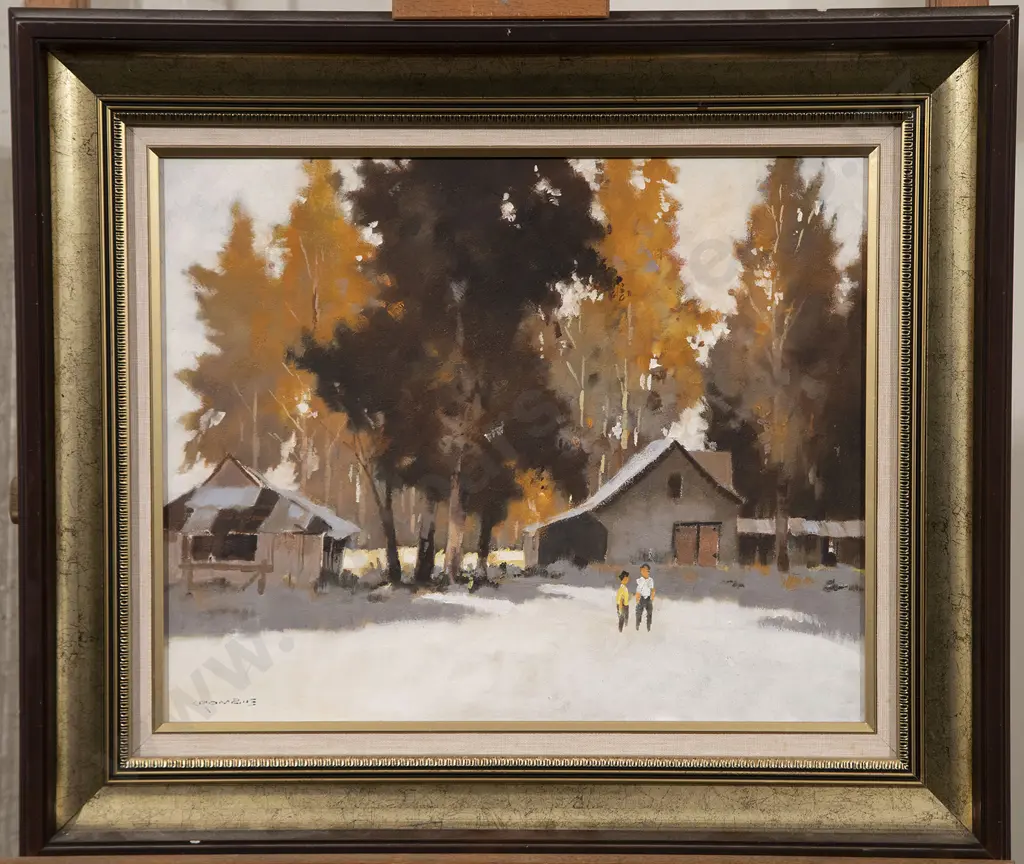 Allan Crombie - Old Farm Buildings North Canterbury Image 1++