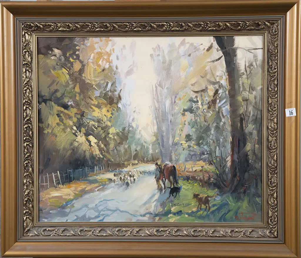 Don R Neilson - Mustering Sheep Image 1++