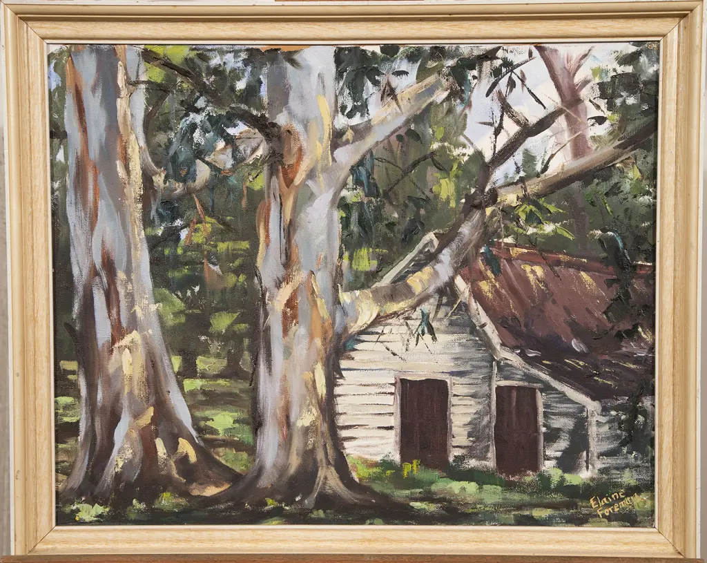 Margaret Rhodes watercolour & Elaine Foreman oil (2) Image 1++