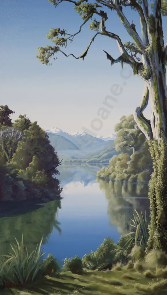 M E White - Picturesque New Zealand Landscape Image 1++