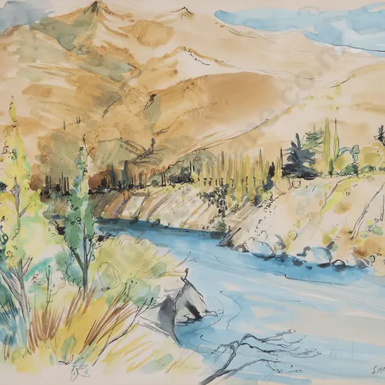 Shona McFarlane - Untitled River Landscape