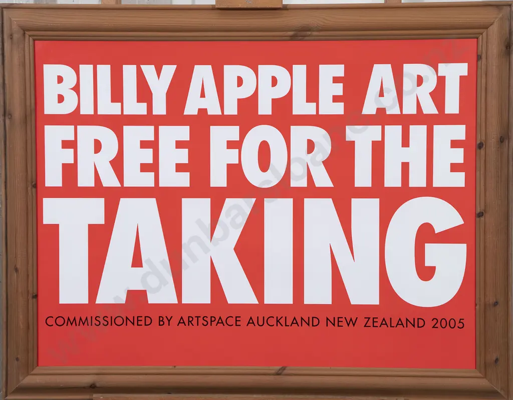 Billy Apple - Art Free for the Taking Image 1++
