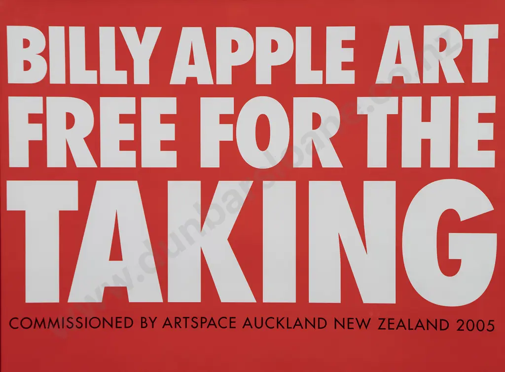 Billy Apple - Art Free for the Taking Image 1++