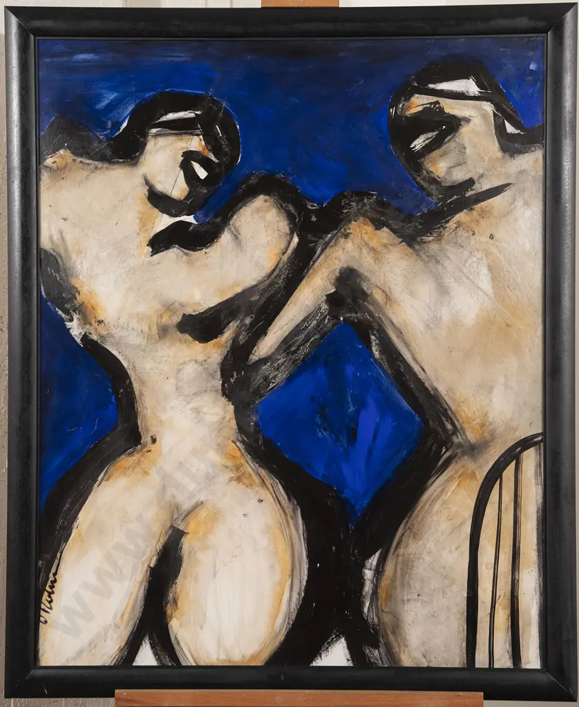 Des Robertshaw (b 1957) - Untitled (Two Figures) Image 1++