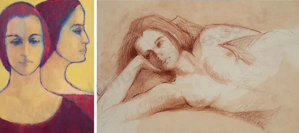 June Tilley - Reflections & Woman Resting (2) Image 1++