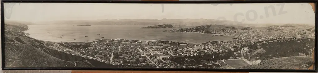 R P Moore - Panorama of Wellington from Wireless Station 1923 Image 1++