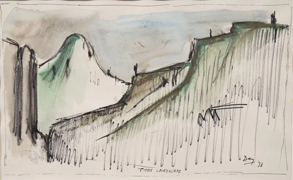 Melvin (Pat) Day (1923-2016) - Tihoi Landscape Image 1++