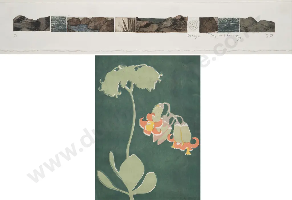 Inge Doesburg &  Phyl Riley ltd ed prints (2) Image 1++