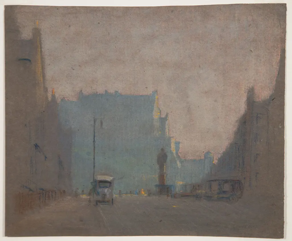 John Weeks - Untitled (European City Scene) Image 1++