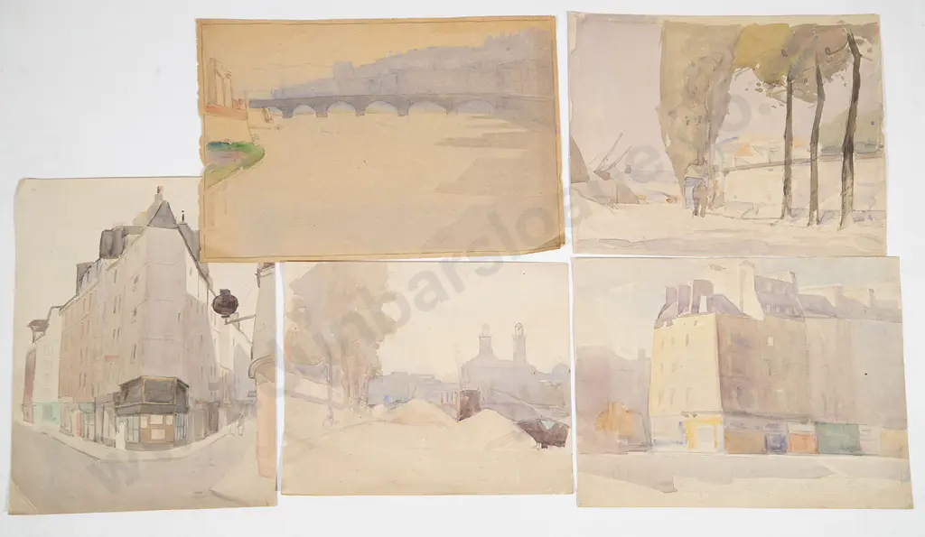 John Weeks (1888-1965) - Five Parisian Studies Image 1++