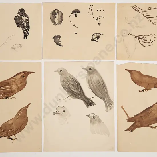 John Weeks (1888-1965) - Collection of Bird Studies (6)