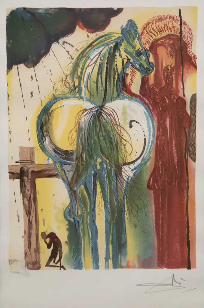Salvador Dali (1904-89) - Dalinean Horses 'Le Centurion' Image 1++