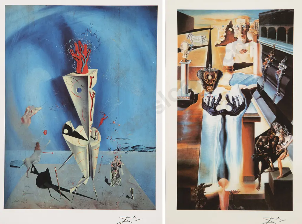 Salvador Dali (1904-89) - Two Surrealist Reproduction Prints Image 1++
