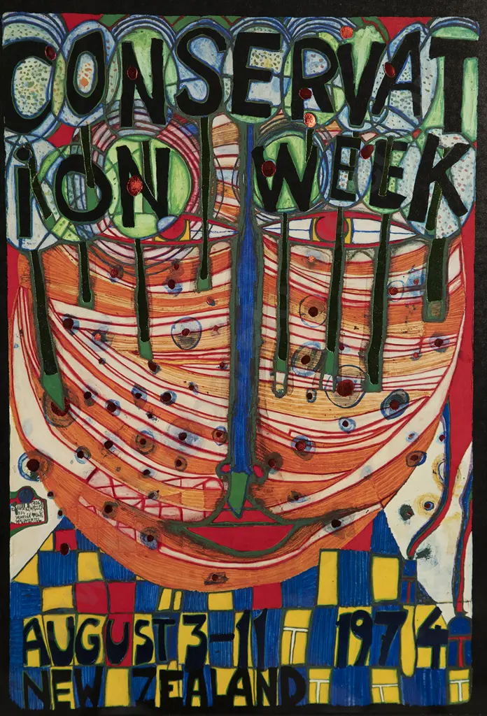 Friedrich Hundertwasser - Conservation Week 1974 Image 1++