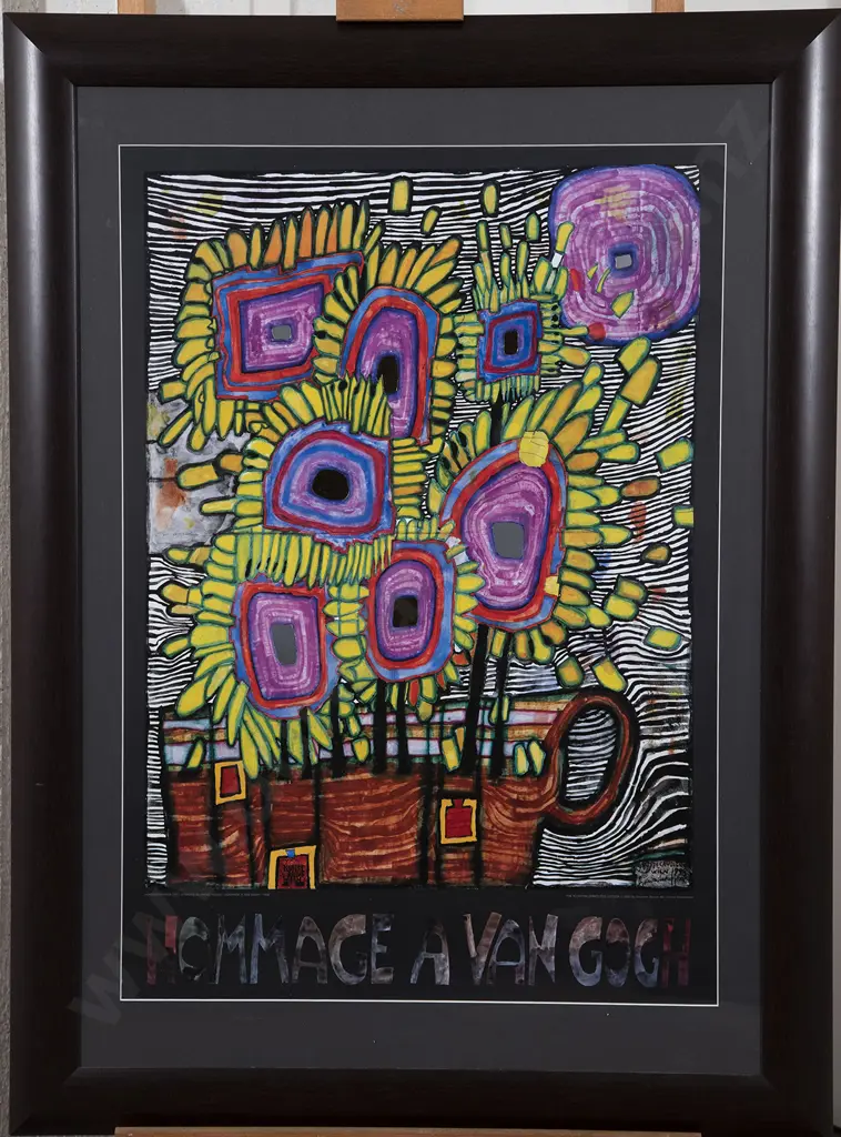 Friedrich Hundertwasser - Hommage a Van Gogh Image 1++
