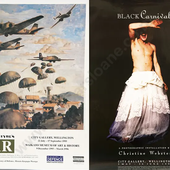 Four Unframed Exhibition Poster & Others