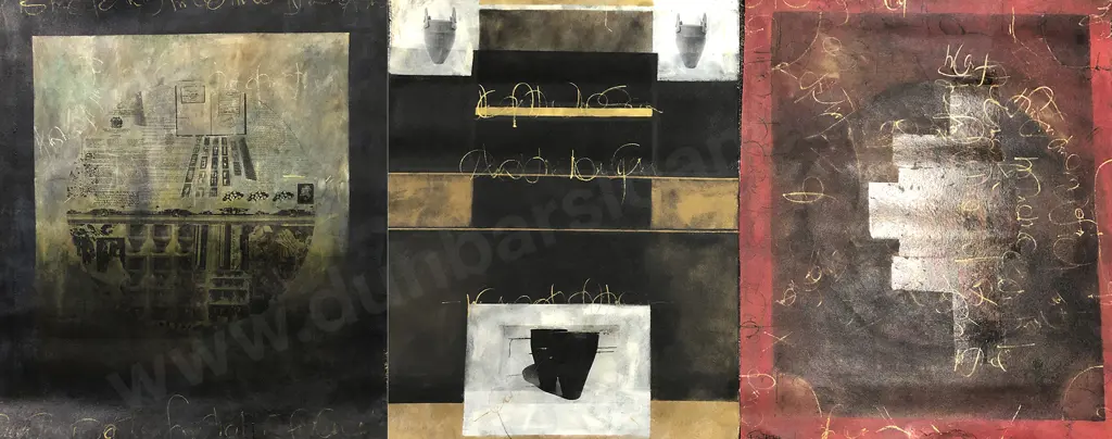 Christine Bell-Pearson - Untitled (Abstract Composition) & two others (3) Image 1++