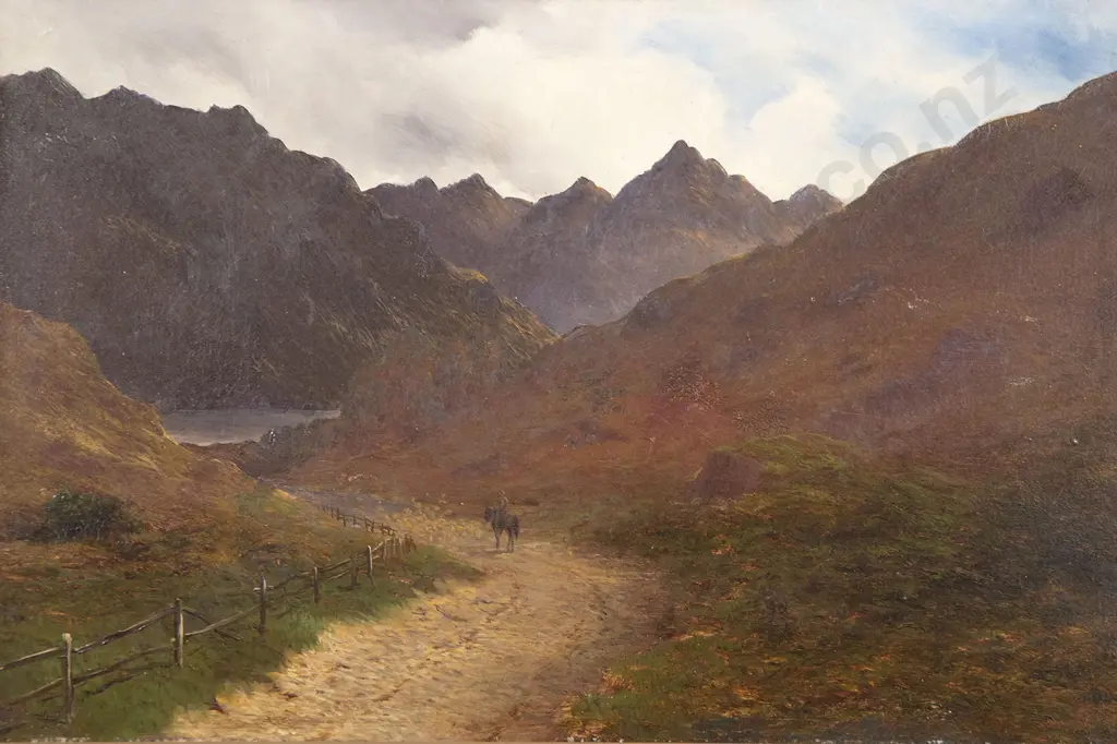 John Elder Moultray - View Near Queenstown Lake Wakatipu Image 1++