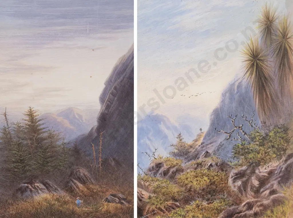 S H Moreton - Pair Picturesque Landscapes Image 1++