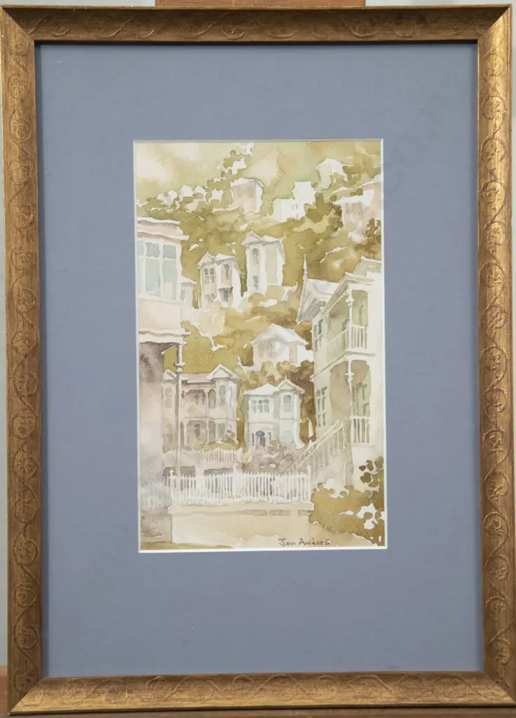 E W Christmas oil & Jon Anders watercolour (2) Image 1++