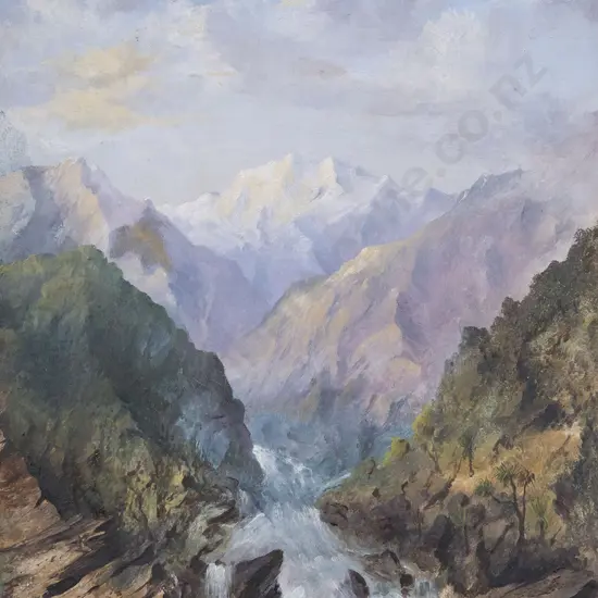 James Peele - River & Mountain Landscape