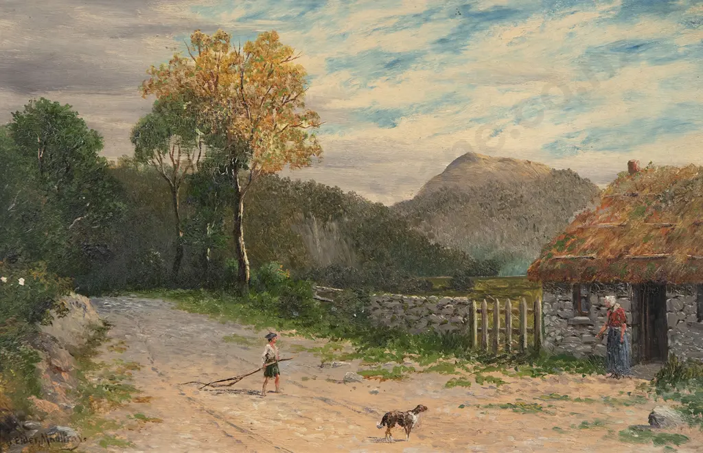 John Elder Moultray - Scene on West Coast Road Scotland Image 1++