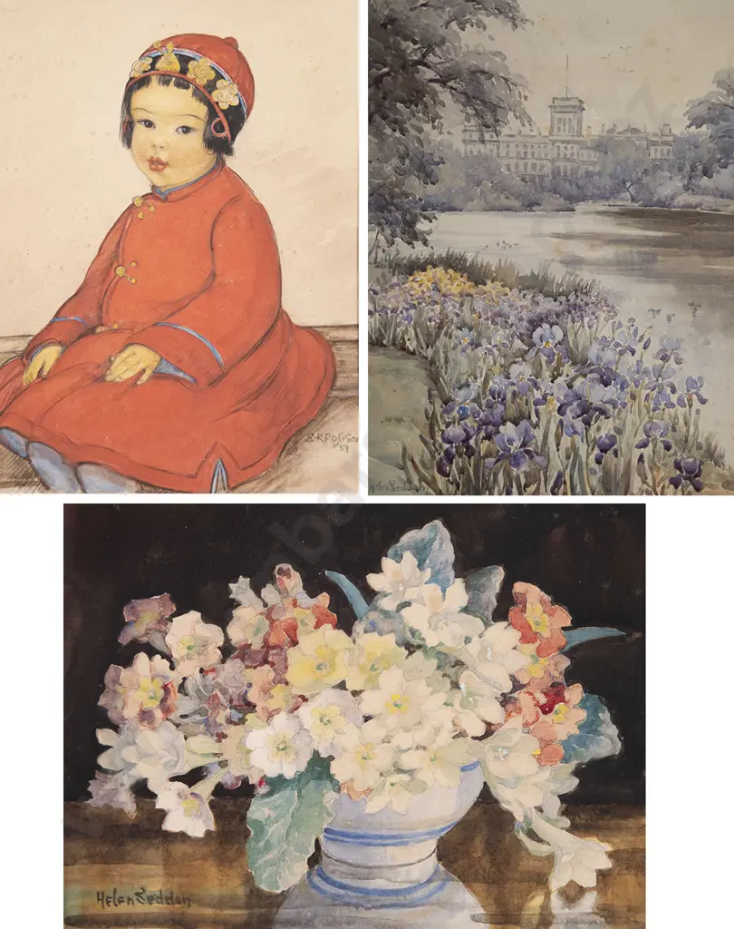 E K Robison & Helen Seddon watercolours (3) Image 1++