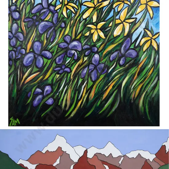 Samatha Walker & Kristin Julian acrylics (2)