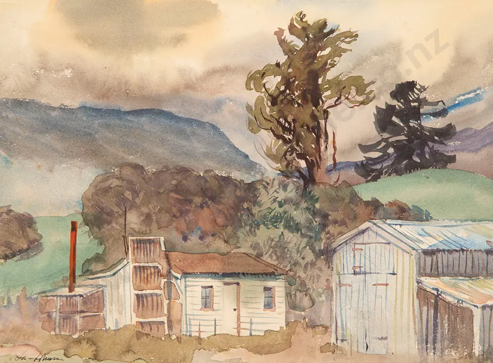 Eric Lee-Johnson - A Corner Near Waimaku Valley Image 1++