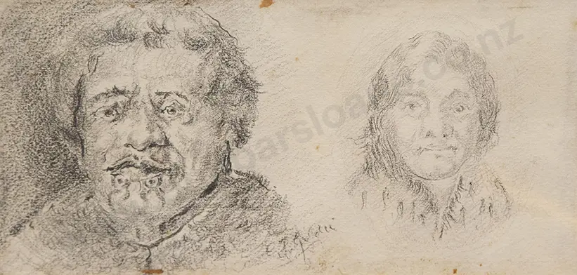 Karl Sim - Maori Portraits & other w/c (2) Image 1++