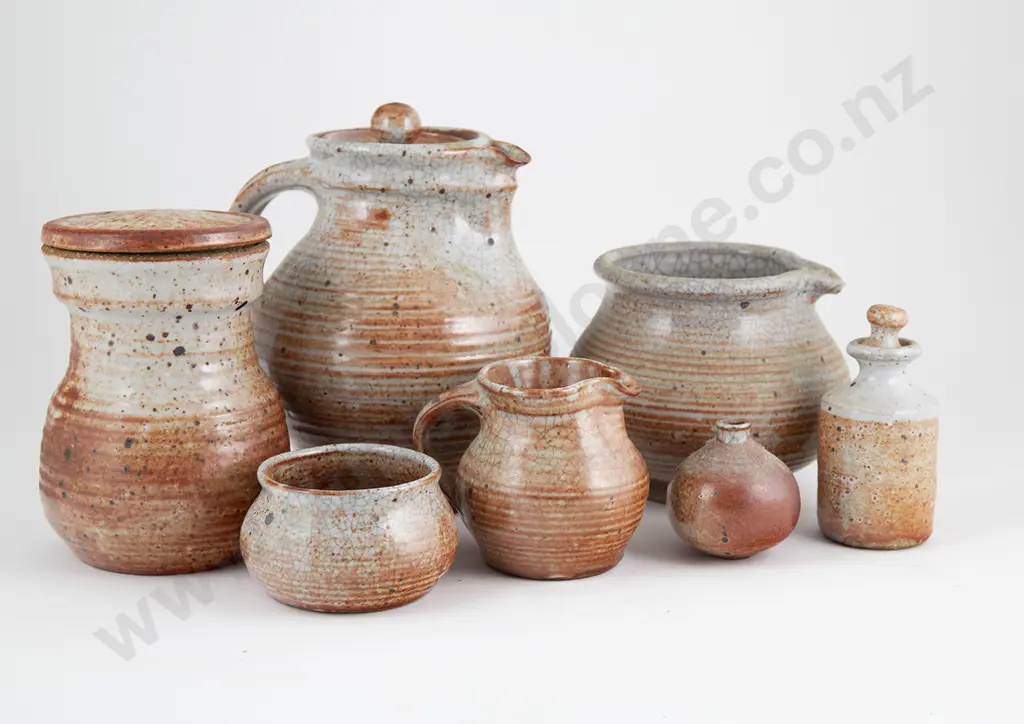 Rust Glazed Three Piece Coffee Set Image 1++