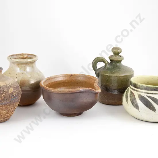 NZ Pottery Flask