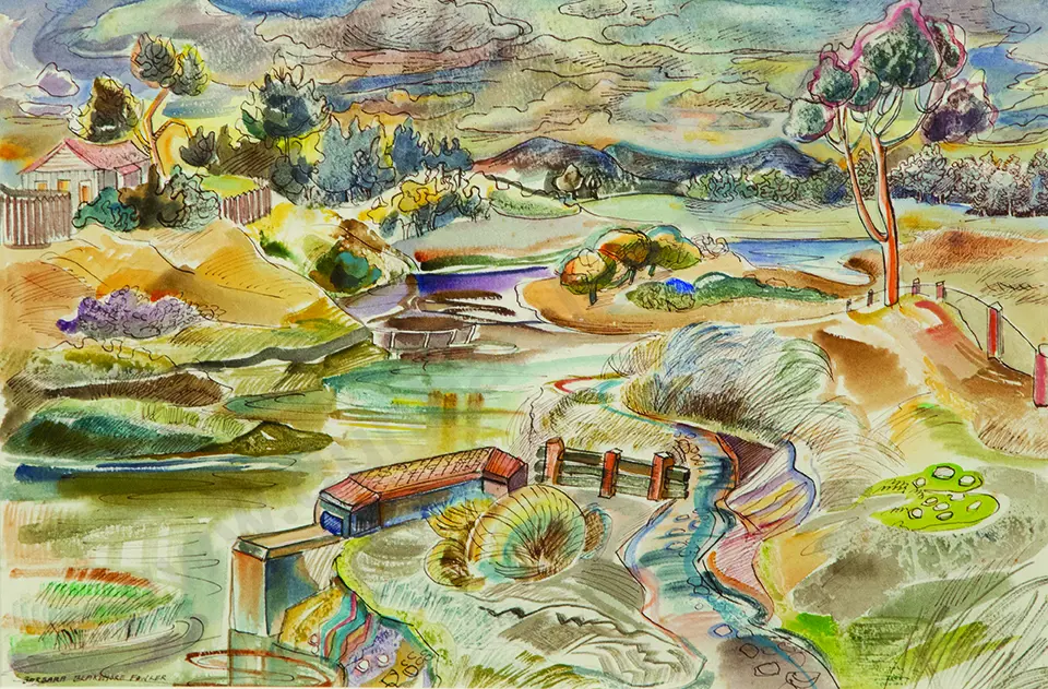 Barbara Blackmore Fowler - Boathouse on the Lakes Edge Image 1++
