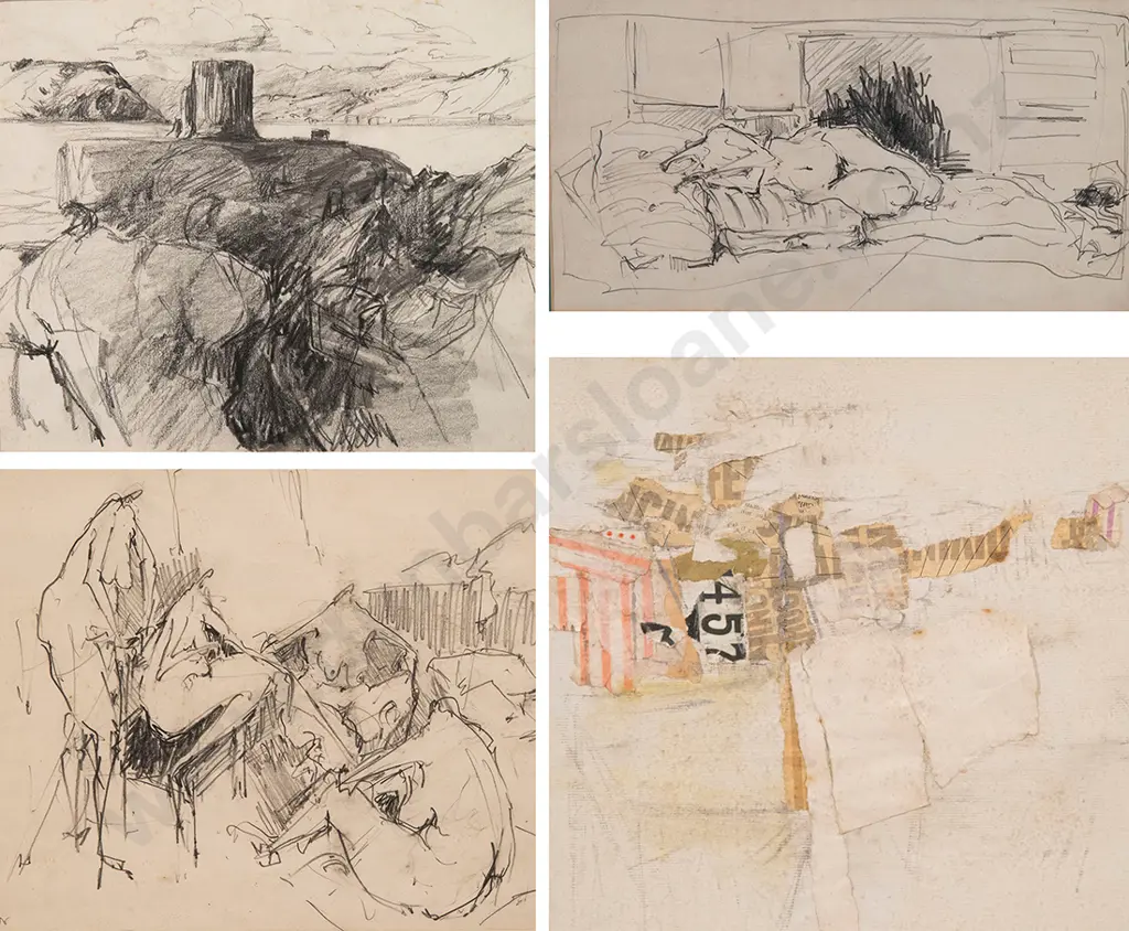 Dwillys Powell, Patricia Fry & Margaret Elliot works on paper (4) Image 1++