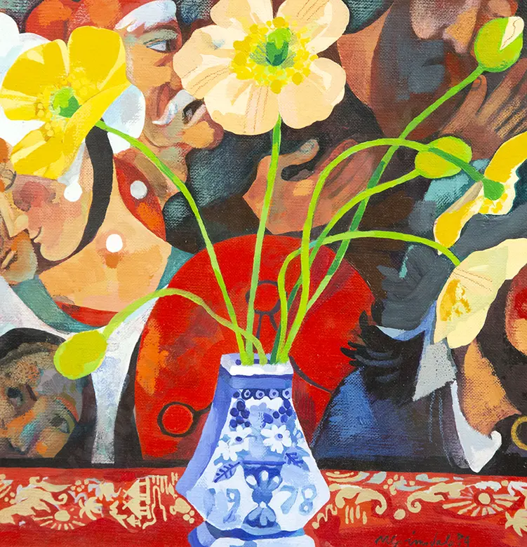 Murray Grimsdale - Flowers in front of a copy from Bosch Image 1++
