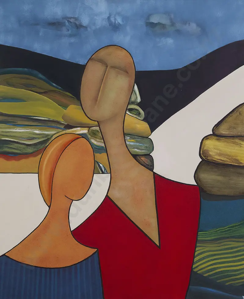 David Jones -  Figures in Landscape Image 1++