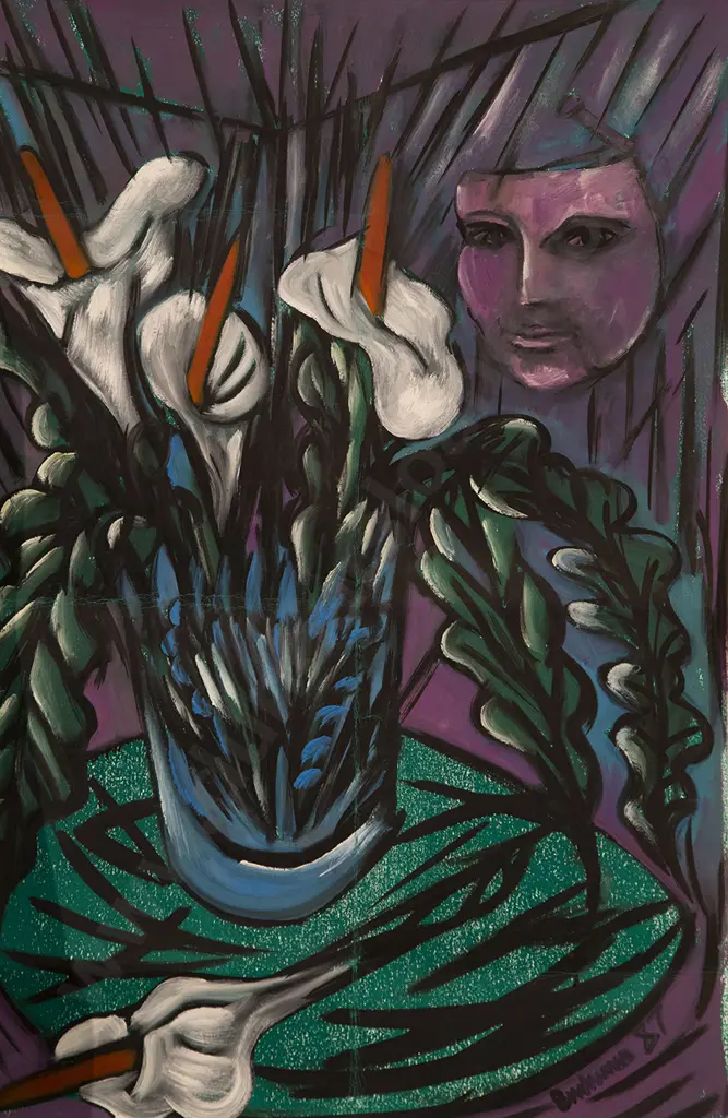 Dean Buchanan - Still Life with Lilies & Mask Image 1++