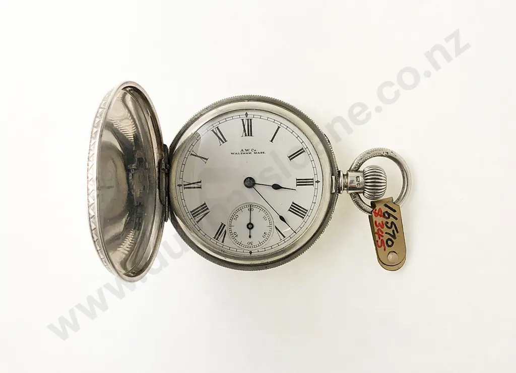 S/S Hunter Cased Small Pocket Watch Image 1++