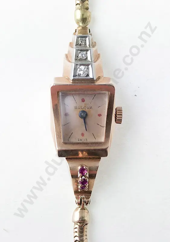 Bulova 14ct Cocktail Wristwatch Image 1++