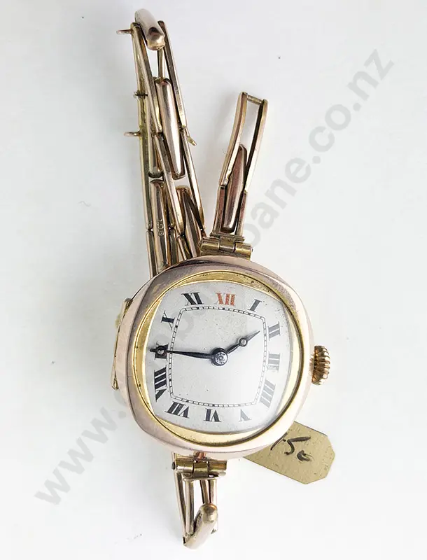 Vintage 9ct Cased Ladies Wristwatch Image 1++