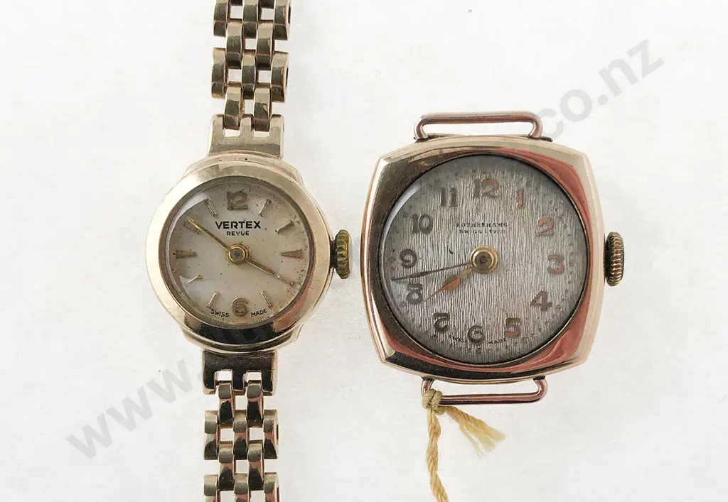 Two 9ct Vintage Ladies Wristwatches Image 1++
