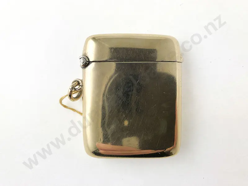 Gold Plated Plain Slightly Curved Vesta Case Image 1++