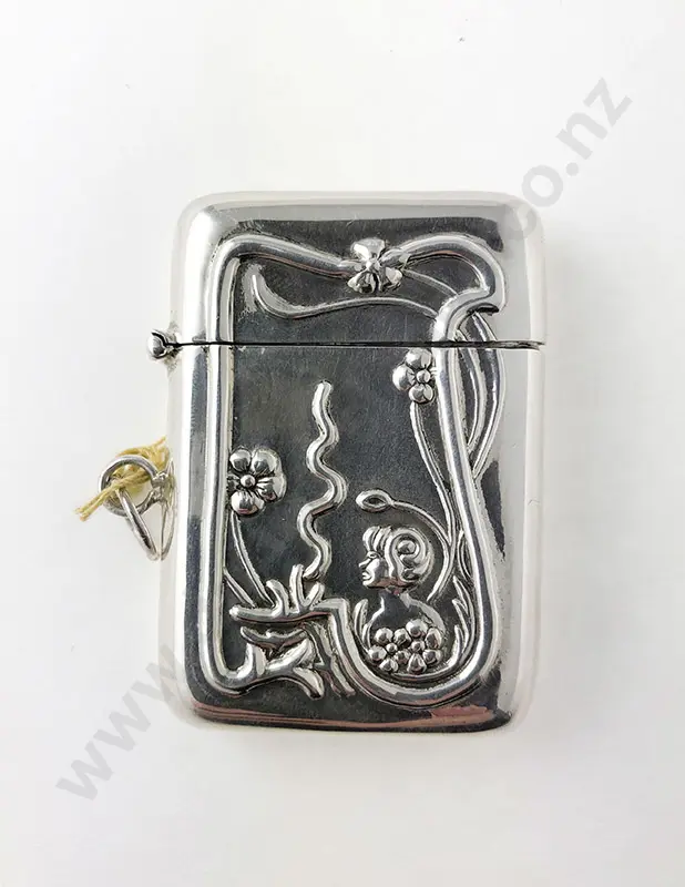S/S /.925 Embossed Vesta Case Image 1++