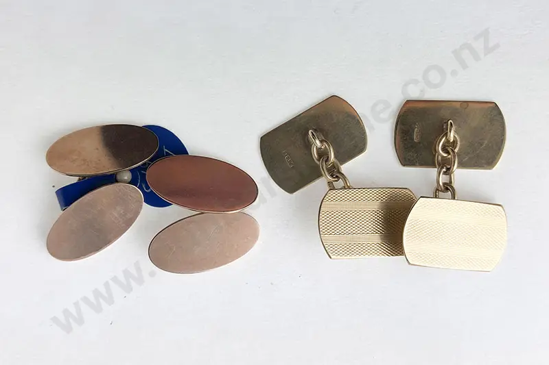 Two Pr 9ct Cufflinks Image 1++