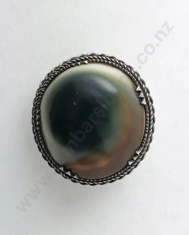 NZ S/S Single Cats Eyes Brooch Image 1++