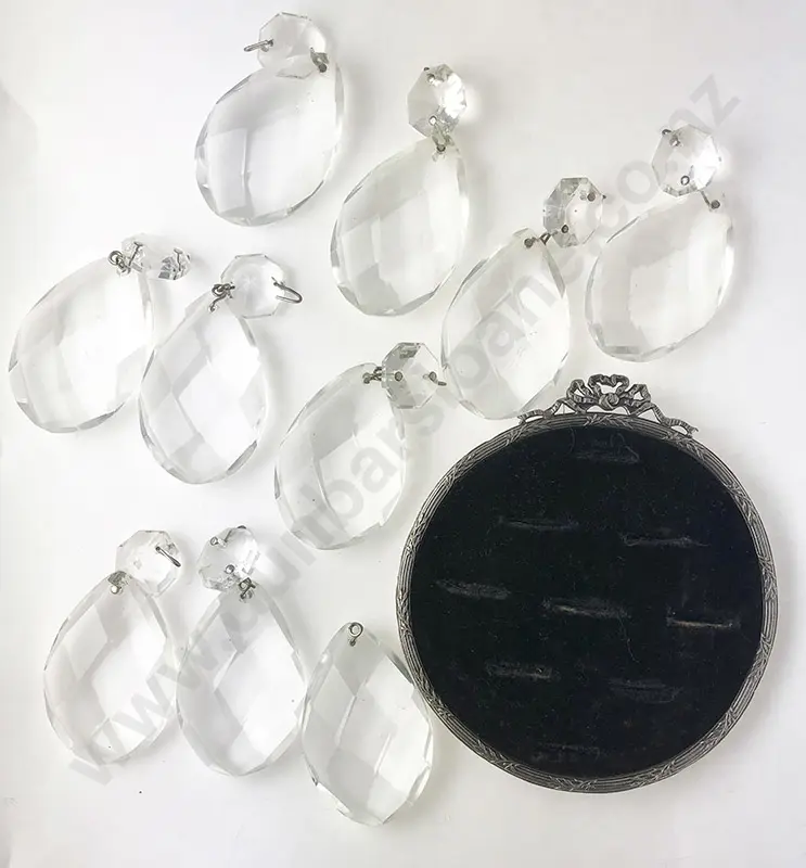 Qty Chandelier Prisms and Ring Tray Image 1++