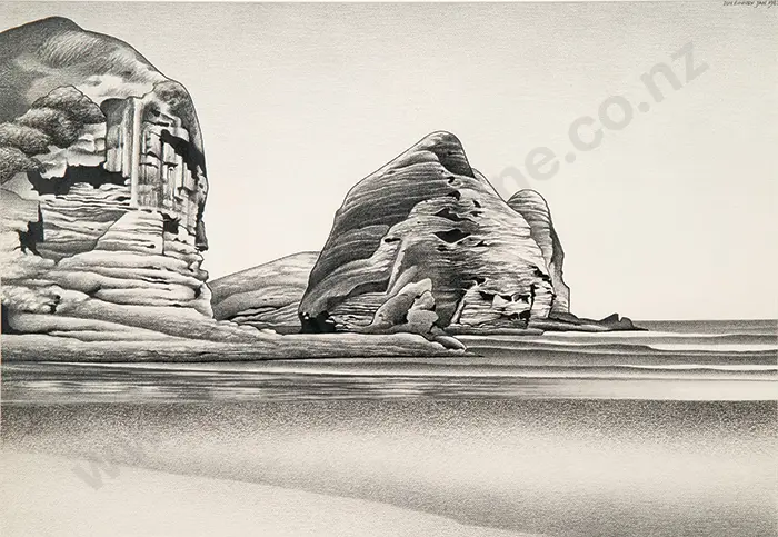 Don Binney - Lion Rock, Piha Image 1++