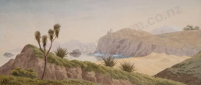 JBC Hoyte - Coastal Landscape with Ruin Image 1++