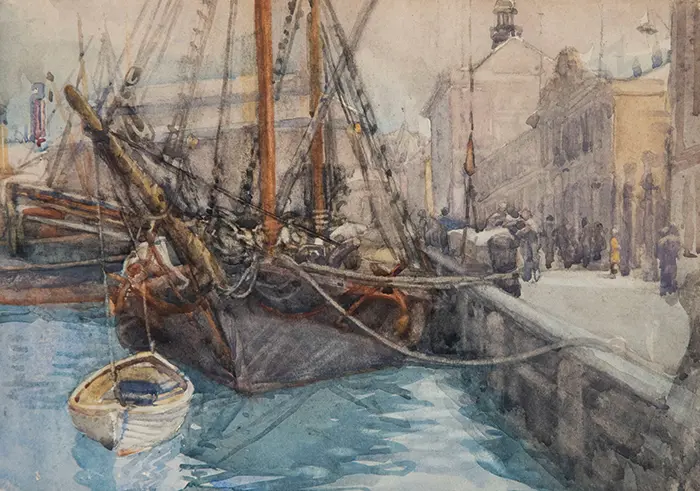 Dorothy Kate Richmond - Loading the Schooner, Queens Wharf, Wellington Image 1++